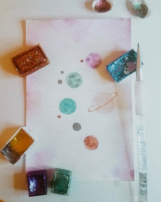 A Glitter Galaxy - from guest blogger Diana Perez