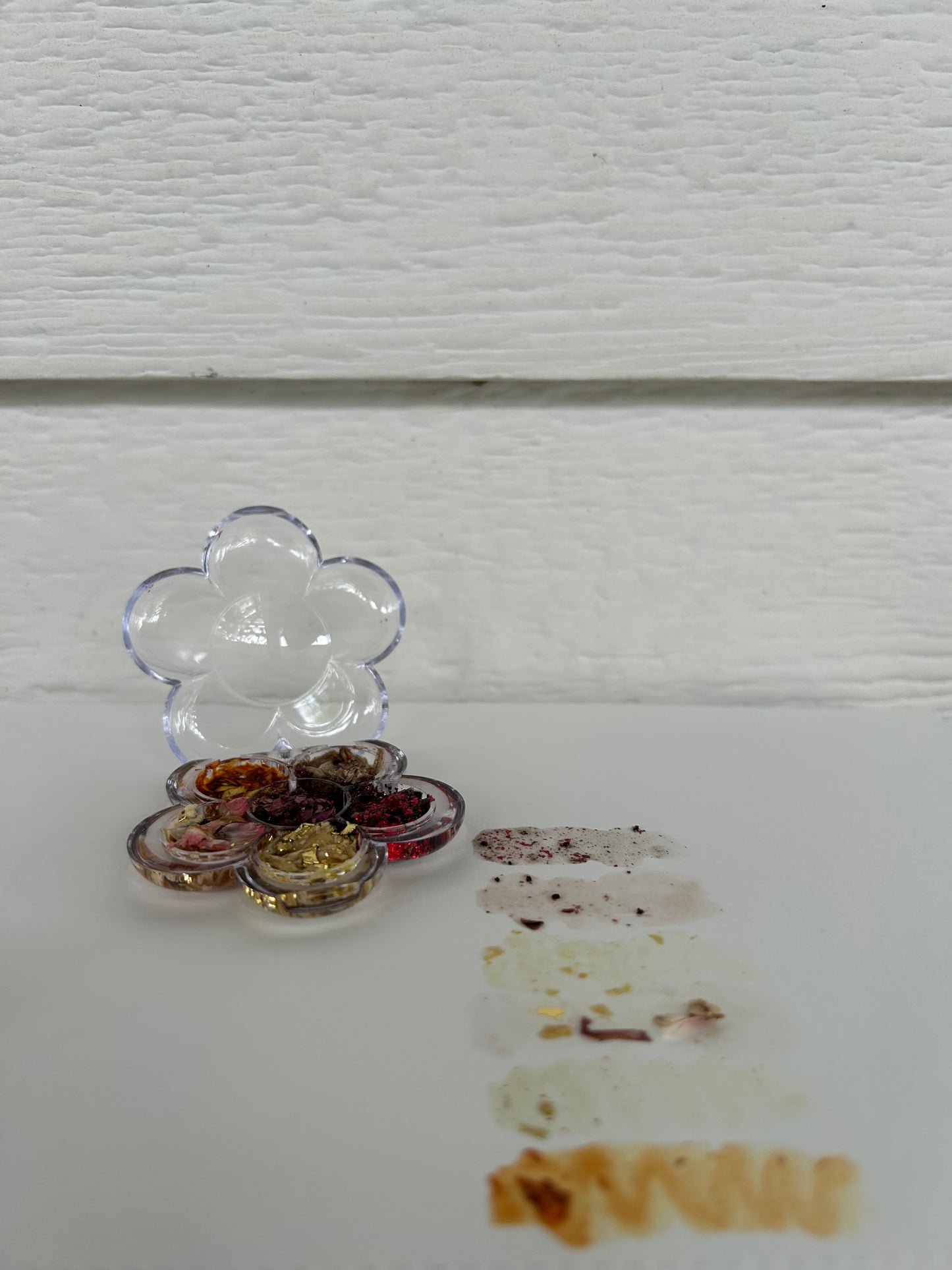 Quarter Pan Floral Lidded Palette