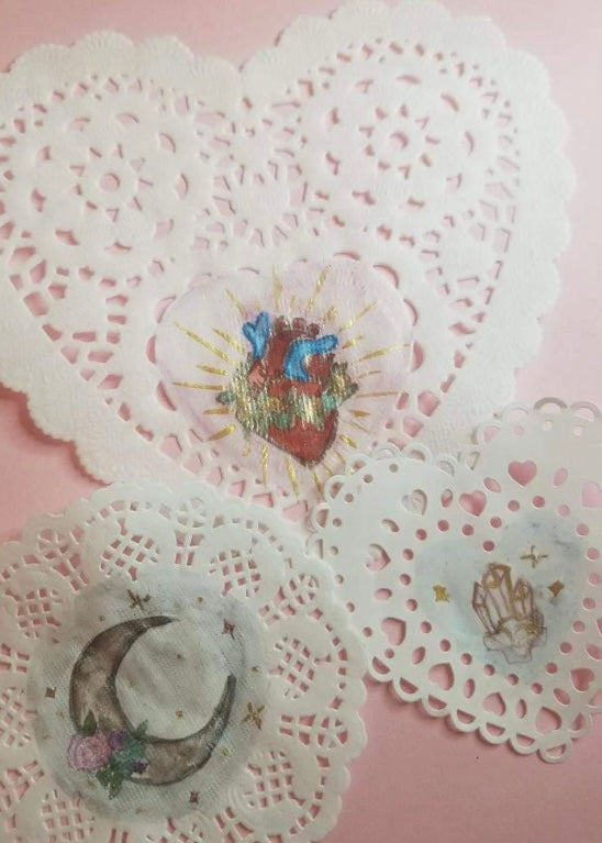 Painting on Doilies - from guest blogger Diana Perez