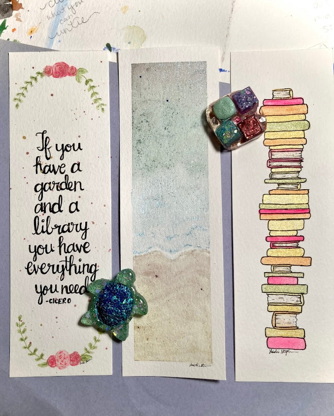 Bookmarks! Quick Painting, Great Gift - from guest blogger Heidi Stephens
