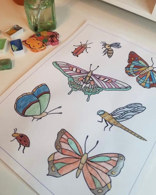 Painting in Coloring Books - from guest blogger Diana Perez