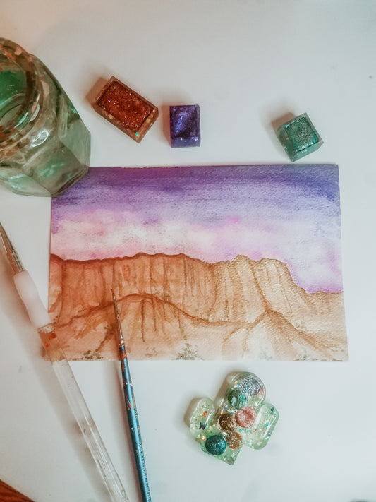 Glitter Landscapes - from guest blogger Diana Perez