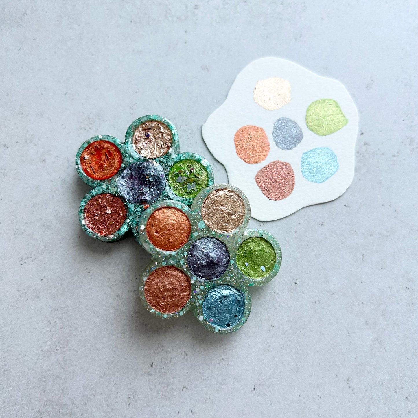 Floral Quarter Pan Palette