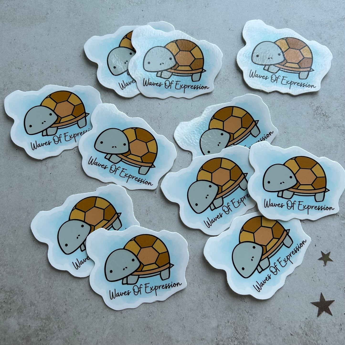 Waterproof 2.5in Sea turtle Logo Sticker