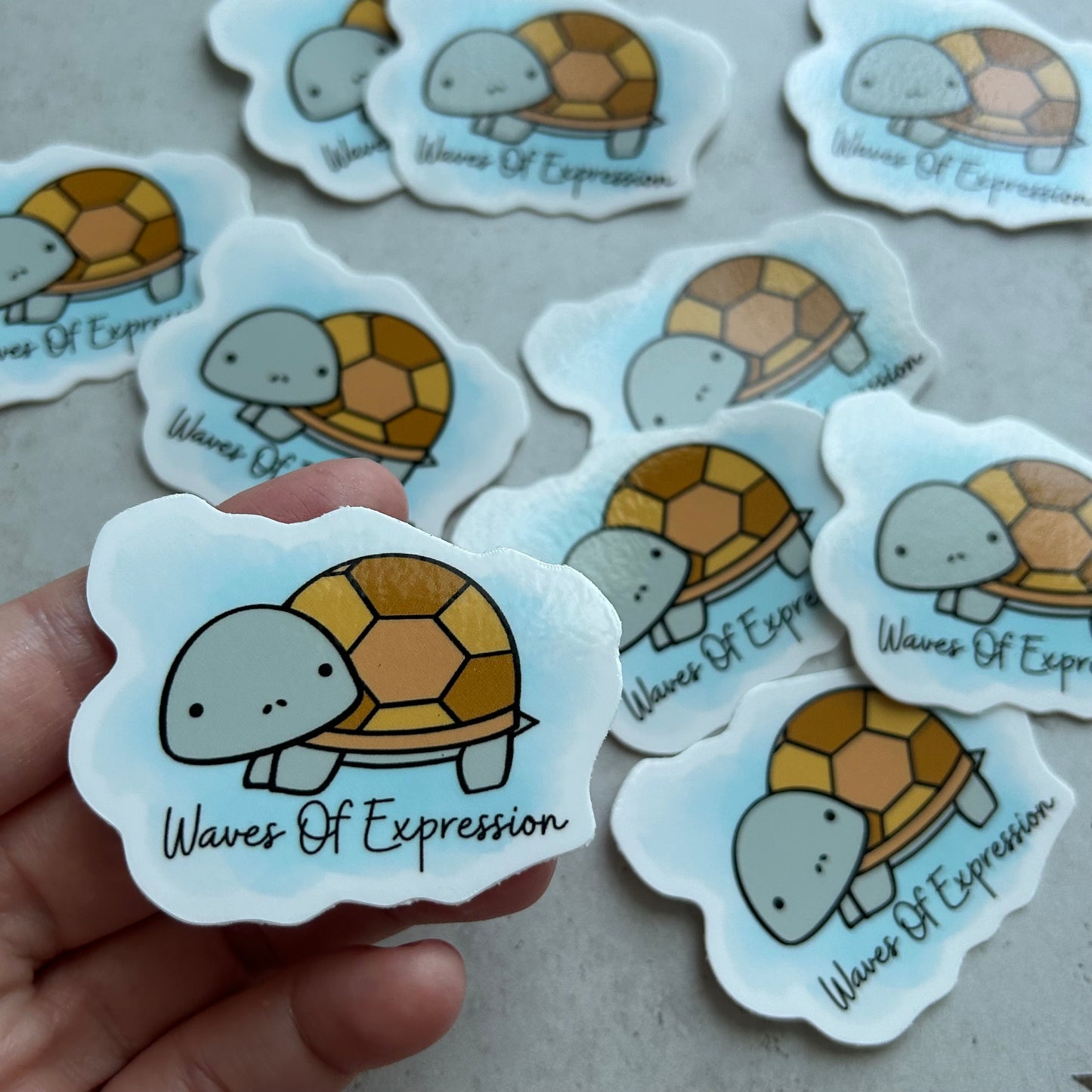 Waterproof 2.5in Sea turtle Logo Sticker