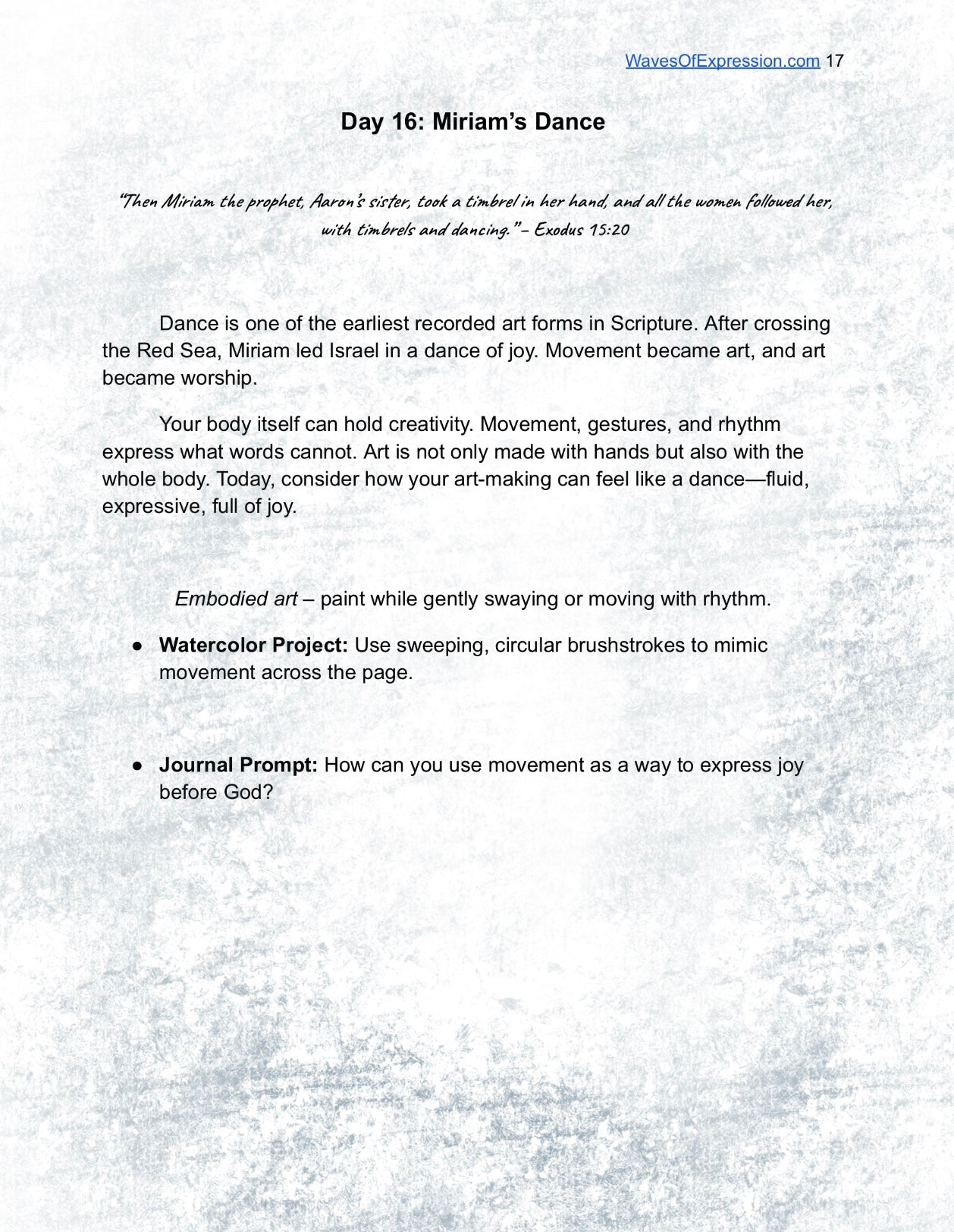 In His Image: A Creative Bible Watercolor Digital Journal