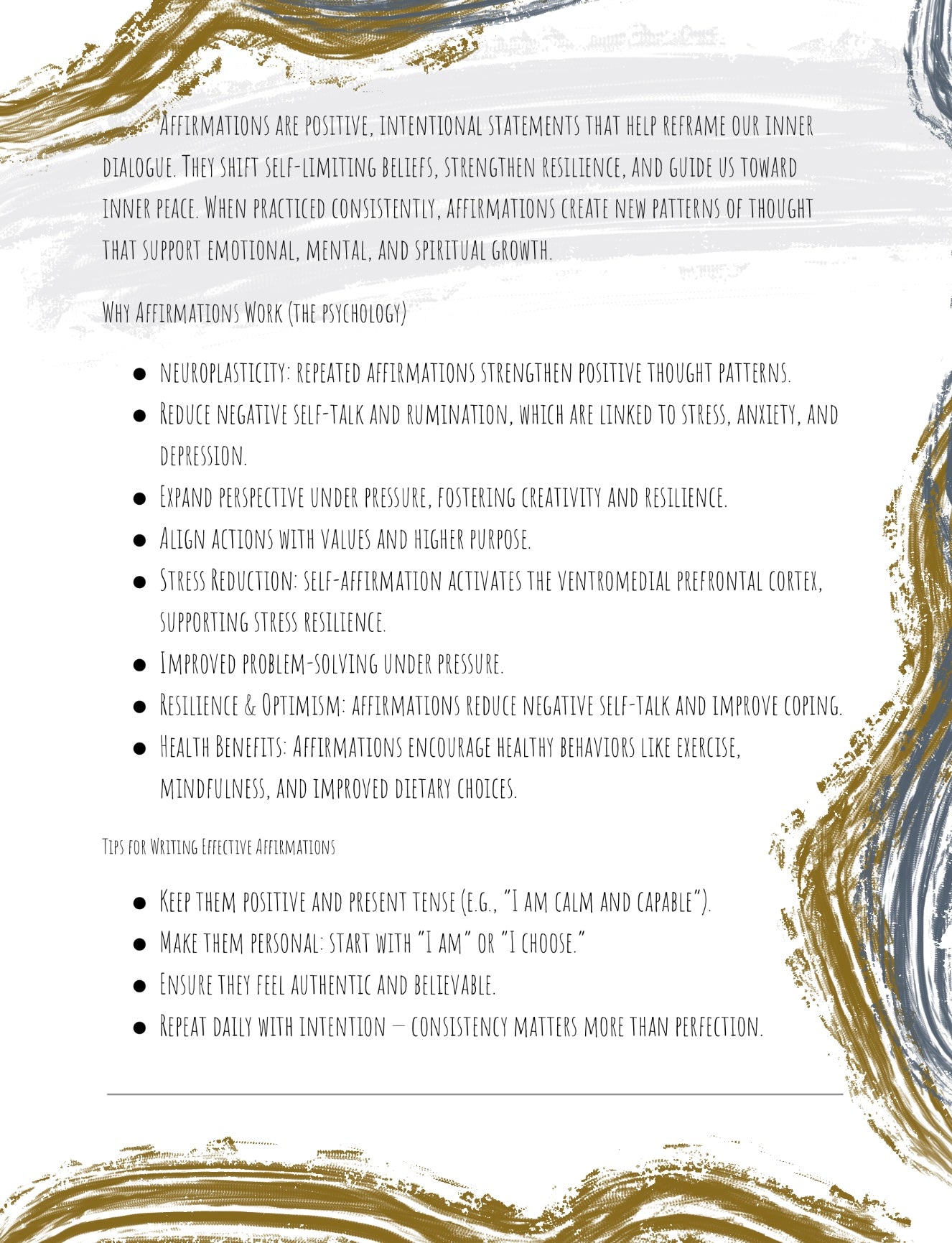 35 day Affirmation Practice Digital Journal