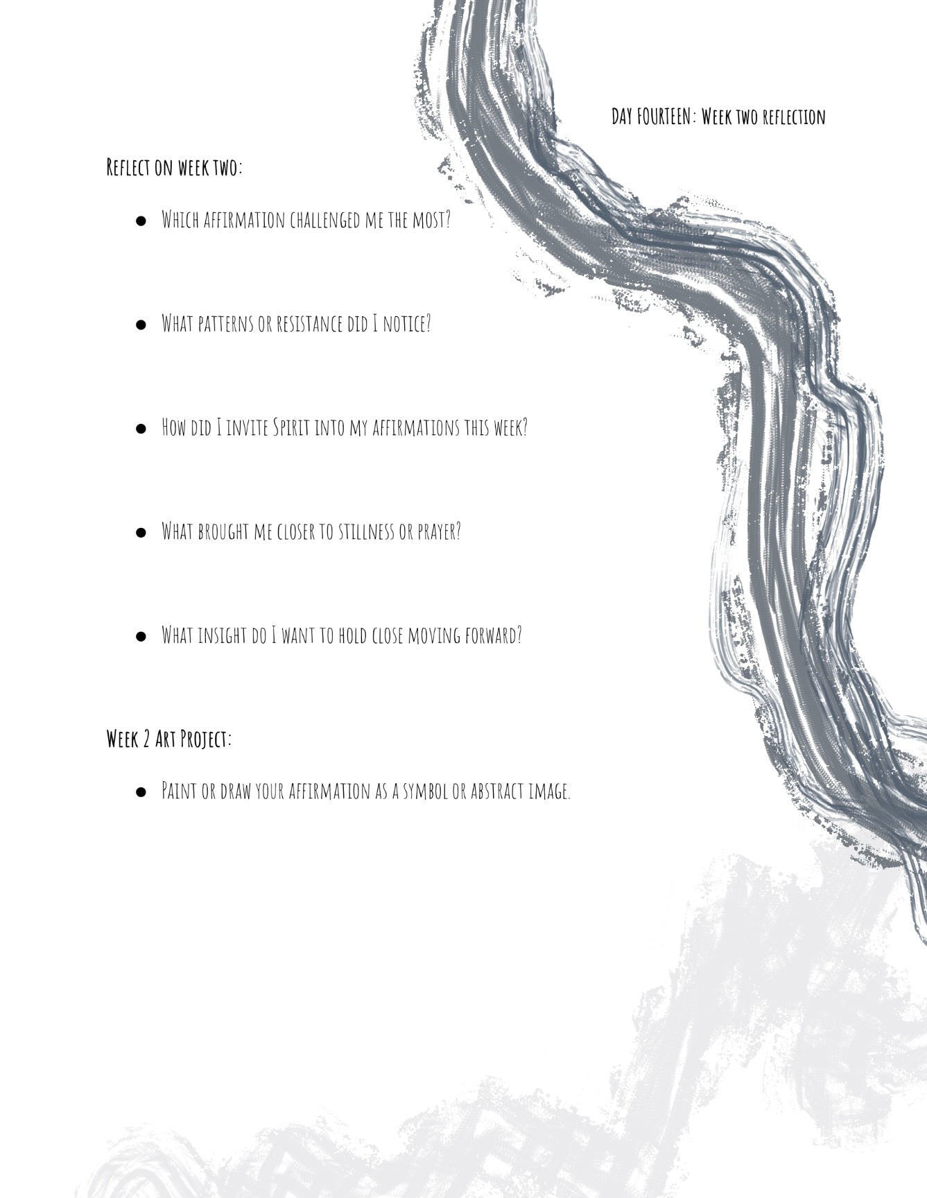 35 day Affirmation Practice Digital Journal